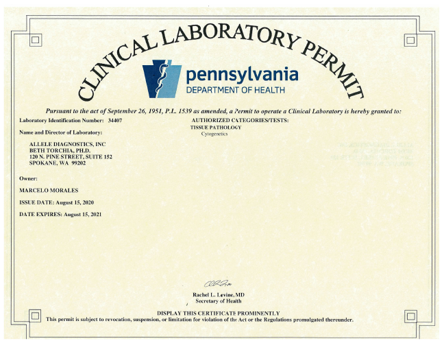 Pennsylvania License